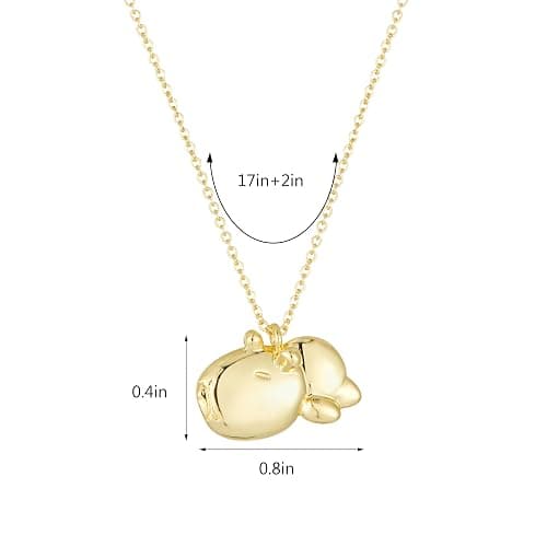 Capybara Axolotl Dog Birds Teacher Necklace Gifts for Best Friend Sister Mom Daughter Teacher Mothers Day Birthday Christmas Thank You Gifts thumbnail 4