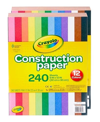 Crayola Construction Paper Bulk Pack (480 Sheets) – 10 Assorted Colors, 9x12, Classroom Arts & Crafts Supplies for Kids, Art Paper for School Projects thumbnail 3