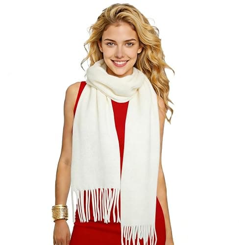 Winter Soft Long Scarf, Pashmina Shawls and Wraps, Warm Large Scarves for Men Women Evening Dress Wedding - Image 1