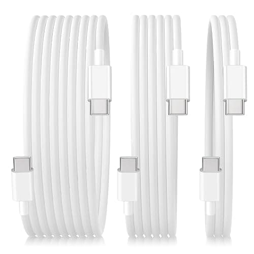 JIUWFOX USB C to USB C Cable, (3Pack, 3/6/10FT) for iPhone 17 16 15 Charger Cord, 60W C to C Cable Fast Charging for iPhone Air, 16/17 Pro, 16/17 Pro Max,16/15 Plus, iPad 10th Gen, iPad mini 7 - Image 1