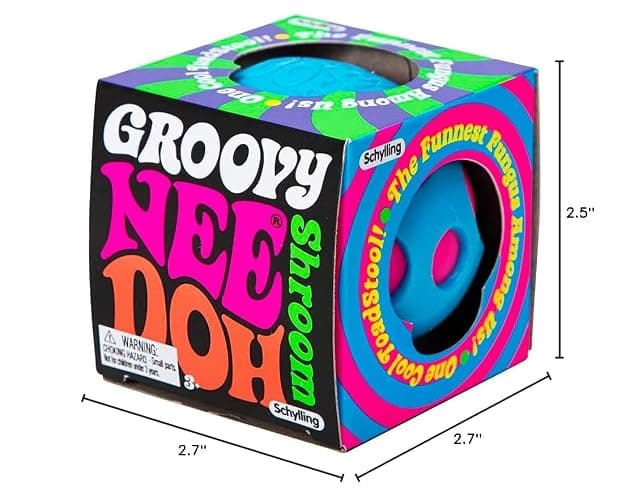 Schylling NeeDoh Shroom - The Groovy Glob! - Assorted Colors 2.7" x 2.7" thumbnail 7