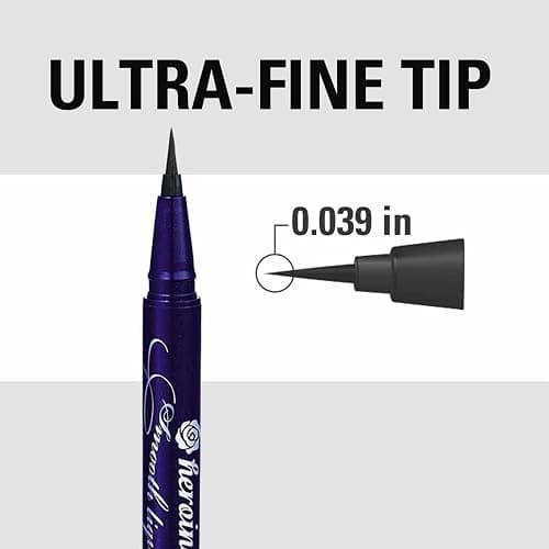 Heroine Make by KissMe Smooth Liquid Eyeliner | Waterproof Black Liquid Eyeliner Pen | Smudge-Proof Formula for Long-Lasting Wear | Hypoallergenic for Sensitive Eyes | Made in Japan thumbnail 2