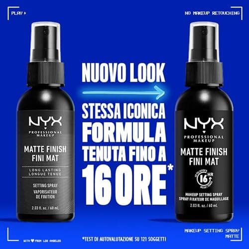 NYX Professional Makeup Setting Spray, Formula fissante leggera a lunga tenuta, Finish matte, 60 ml thumbnail 4