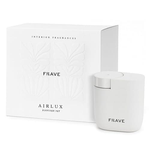 Frave Air Lux Diffuser, Plug-in Waterless Diffuser for Essential Oil, Smart Bluetooth App Control, Covers Up to 500 sqft 60ml Capacity, Home Office Hotel Scent Diffuser, Cold Air Technology, White - Image 1