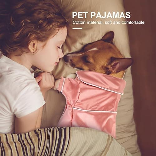 balacoo Dog Pajamas Small Cotton Sleepwear Lightweight Indoor Clothes Comfortable Costume for Daily Wear Special Occasions Photo Sessions thumbnail 2