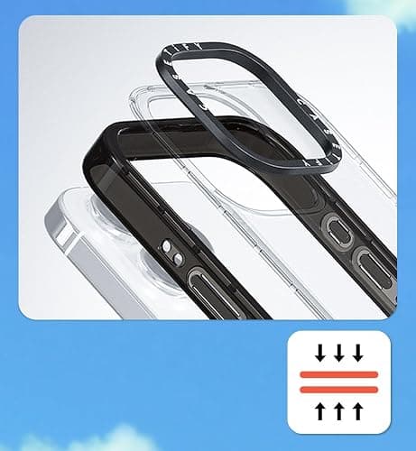 CASETiFY Compact iPhone 16 Case [4 ft. 2X Military Grade Drop Protection/Slim/Lightweight] - Rabbit Ribbon - Clear Black thumbnail 6