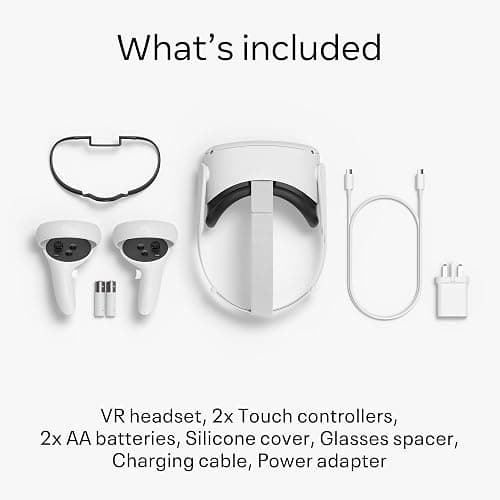 Meta Quest 2 — Advanced All-In-One Virtual Reality Headset , 64 GB - White (Renewed) thumbnail 6