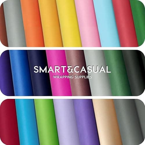 SMART&CASUAL Brown Wrapping Paper Roll 17.8"×1,200"(100') Kraft Paper for Craft Gift Bulletin Board Banner Bouquet Flower Table Covering Packing Shipping Moving 70GSM 50LB(Brown, 17.8" x 1,200") thumbnail 6