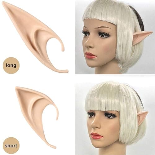 FRESHME Fairy Pixie Elf Ears - Cosplay Pointed Ears Halloween Costume Renaissance Accessories Vampire Ears Anime Dress Up thumbnail 5