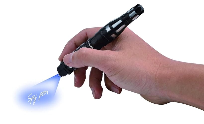 LEXiBOOK - Spy Mission, Spy Pen with Invisible Ink to Write Secret Messages, UV decoding Lights and Secret Compartment, Black, RPSPY02 thumbnail 5