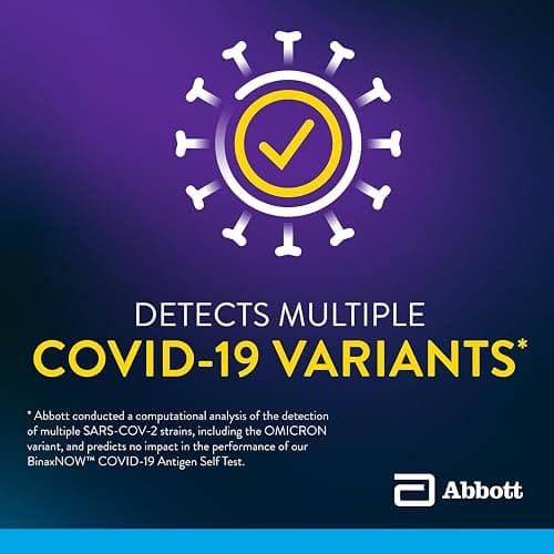 BinaxNOW COVID-19 Antigen Self Test, 1 Pack, 4 Tests Total, COVID Test With 15-Minute Results Without Sending to a Lab, Easy to Use at Home thumbnail 8