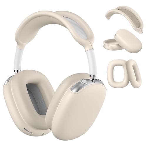 Maxjoy for Airpods Max Case, Soft Silicone Ear Cups Cover/Ear Pad/Headband Cover for Apple Headphones, Anti-Scratch Accessories Protective Case for Airpods Max, Stone - Image 1