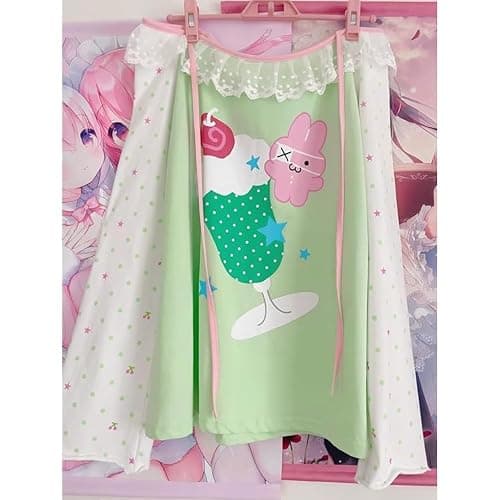Y2k Aesthetic Detachable Sleeve T-Shirt Women Kawaii Cat Girl Anime Print Cute Sweatshirts Fairycore Streetwear thumbnail 6