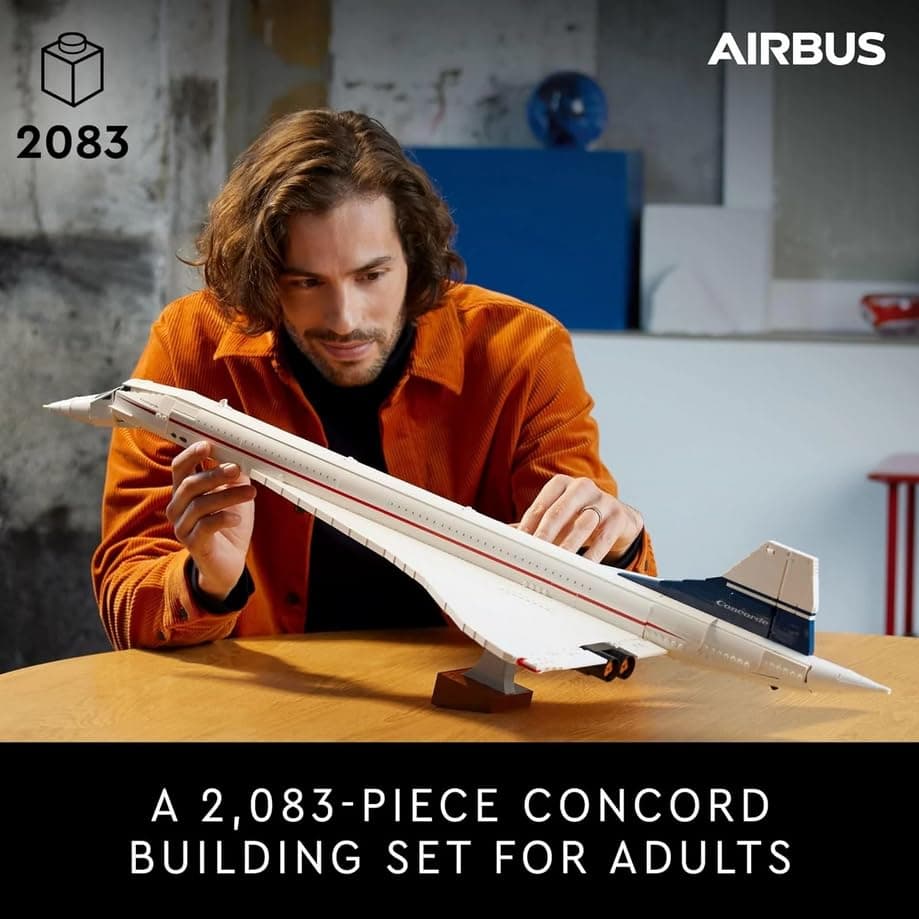 LEGO Icons: Concorde Aircraft - 2083 Pieces Building Kit (10318) thumbnail 5
