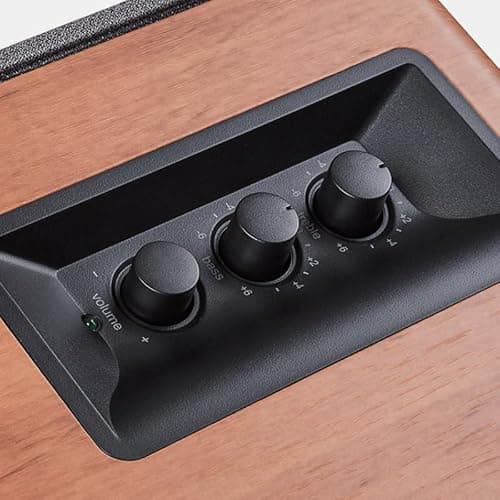 Edifier R1280T Powered Bookshelf Speakers - 2.0 Active Near Field Studio Monitor Speaker - Wooden Enclosure - 42 Watts RMS Power thumbnail 3