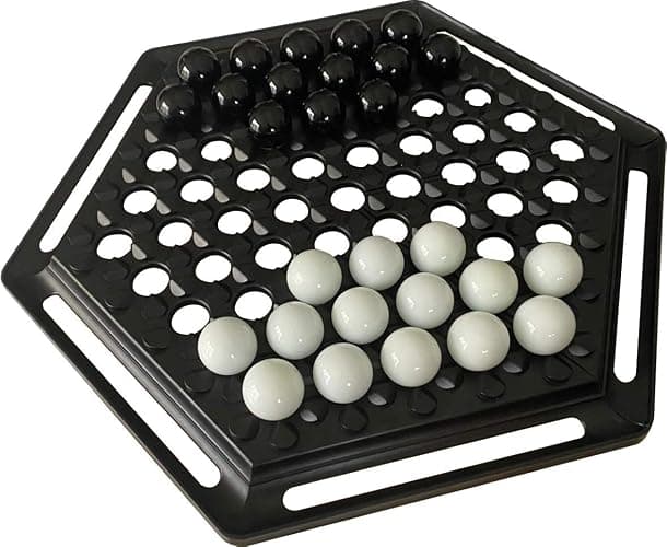 Asmodee - Abalone - Edition Officielle - Jeu de Société Famille pour Adultes & Enfants dès 7 Ans - Jeu de Stratégie & Réflexion - Plateau de 28 Billes - As d'or - 2 Joueurs - 20 Min - Zygomatic thumbnail 4