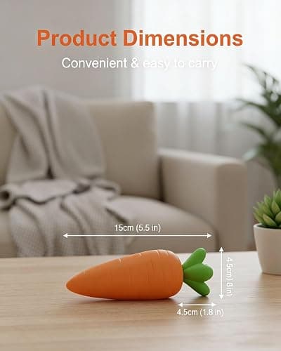 Giant Carrot/Strawberry/Dragon Fruit/BananaSquishy Stress Ball 4.5 Inch Jumbo Vegetable Slow Rise Sensory Fidget Toy Moldable Realistic Relaxing Easter Basket Stuffers Essentials(Carrots,1pc) thumbnail 7