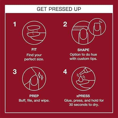 OPI xPRESS/ON Press on Nails | Short Round Classic, Long Almond & Coffin Shape Press-On Professional Nail Art Kit thumbnail 4