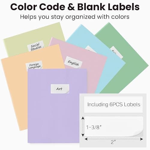 Sooez 6Pack Folders with Pockets, Pastels Colors, Heavy Duty Pocket Folder | Plastic Folders with Pockets, 2-Pocket Folder Bulk, Aesthetic File Folder, Back to School Office Filing Supplies thumbnail 3