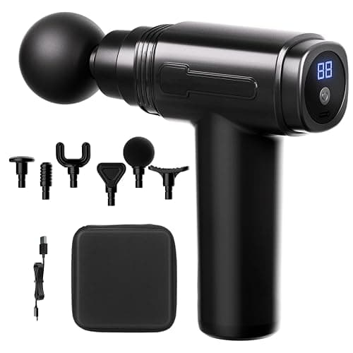 LINGTENG Portable Massage Gun With Carry Case, Deep Tissue Type-C Charging, Gifts - Image 1