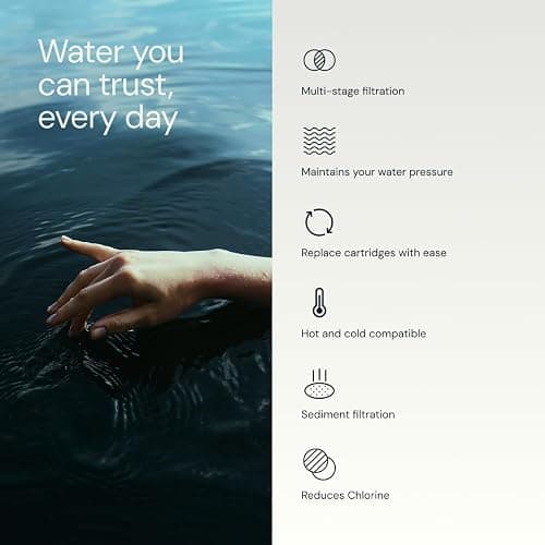 Aquabliss High Output Revitalizing Shower Filter - Reduces Dry Itchy Skin, Dandruff, Eczema, and Dramatically Improves The Condition of Your Skin, Hair and Nails - Chrome (SF100) thumbnail 4