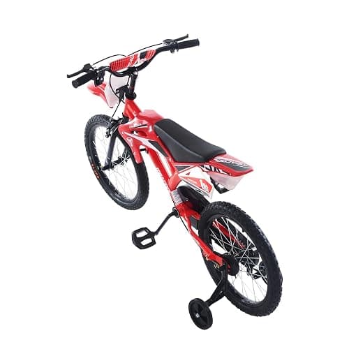 BSTSEL 16" 18" Kids Bicycle Moto Motorcross Bike with Removable Stabilisers Wheels for Boys&Girls Ages 5-10 Years Old Children 16/18 inch Motorcycle Bike Gift thumbnail 5
