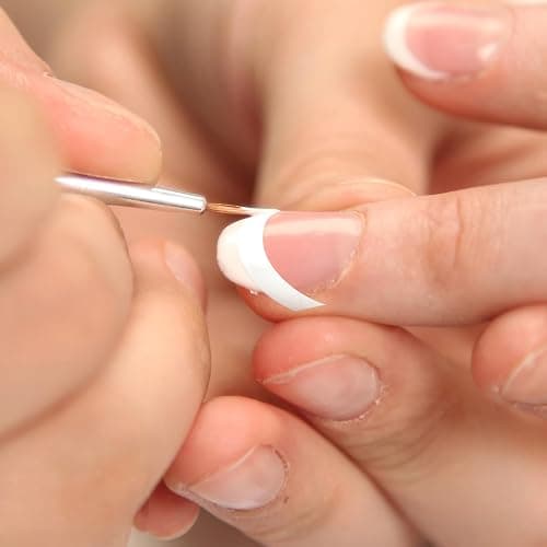 Qancekoo 576pcs 12 Sheets French Manicure Strips, Nail Guide Stickers Self-Adhesive Nail Sticker Tips for Women Girls - Moon Shape Design thumbnail 4