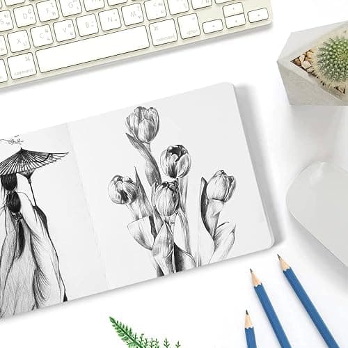 Rosered Hardcover Sketchbook Square Hardbound Sketch Journal 4.7 x 4.7 Inch 42 Sheets Art Book 250GSM Ultra Smooth Paper Ideal for Pencils,Water Color Pen,Marker Pen thumbnail 5