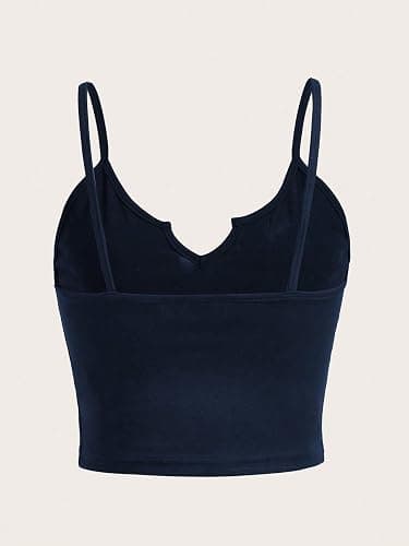 SOLY HUX Women's Y2k Gothic Lace Trim Cami Crop Top Sleeveless Sexy Tank Tops Camisole Clubwear Outfit thumbnail 2