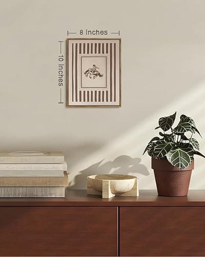 ZZLWBKGL Vintage Western Framed Wall Art Farmhouse Striped Cowboy Canvas Wall Art Retro West Nursery Pictures Decor Mid Century Rodeo Bronco Riding Art Prints for Living Room Bedroom thumbnail 2