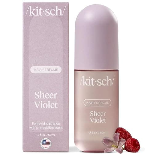 Kitsch Hair Perfume for Women - Sheer Violet | Clean, Deodorizing & Patented Odor-Eliminating Technology Hair Spray & Body Mist - Freshen Hair, Body & Pillows - Raspberry, Soft Musk Scent - 50mL - Image 1