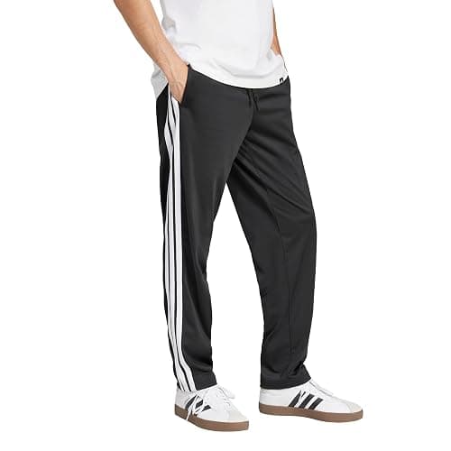 Adidas Mens 3-Stripes Tricot Open Hem Track Pants thumbnail 2