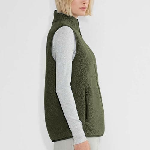 Hixiaohe Sherpa Fleece Vest for Women Trendy Warm Sleeveless Vests Jacket Lightweight Zip Coats with Pockets Fall Outerwear thumbnail 3