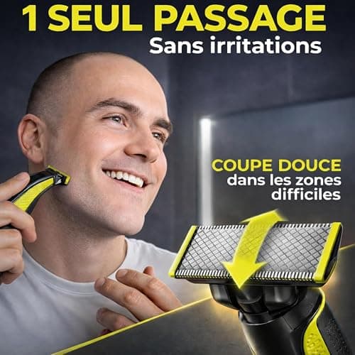 Lot 2 Lames de Rechange RazorBlade pour Rasoir Électrique comptatible OBlade QP220 QP2824 QP2724 QP2520 QP2630 QP65XX One Blade Lame en Acier Inoxydable remplacement pour Rasoirs Tondeuse Rasage lama thumbnail 4