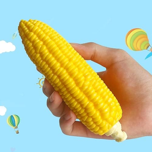 funnysquee Corn Squishies Stress Relief Novelty Toy Soft Scented Simulation Corns Squeeze Toys Cute Birthday Gift for Kids (Corn) thumbnail 4