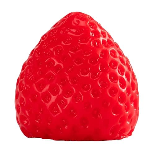QCROAD SQUISHY Handmade Taba Strawberry Squishy Toys, Ultra Soft Silicone Stress Relief Toys for Kids , Adults, Women,Men, Reusable Non-Toxic Squeeze Toys for Relaxation & Sensory Play(Big Strawberry) - Image 1