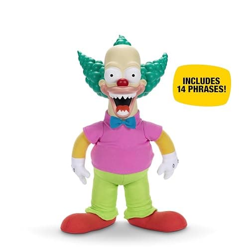 Disney The Simpsons Talking Krusty Doll Plush, 16-Inches Tall Good and Evil Krusty Pull String Doll Toy, from The Classic Treehouse of Horror III Episode thumbnail 5