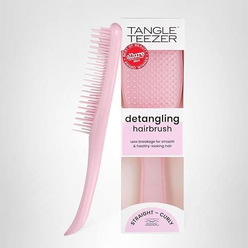 Tangle Teezer Ultimate Detangler Brush for Wet & Dry Hair, Eliminates Knots & Reduces Breakage for Straight to Wavy Hair Types, Millennial Pink thumbnail 10