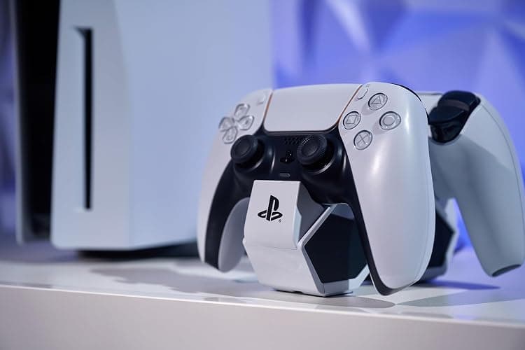 PowerA Twin Charging Station for Dualsense Wireless Controllers, Dualsense Controller Charging, Charge, Sony PlayStation, PS5, Officially Licensed - PlayStation 5 thumbnail 4
