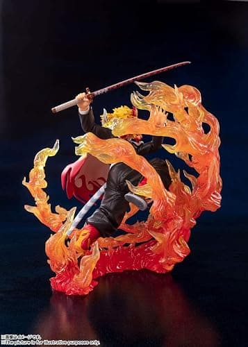 TAMASHII NATIONS - Demon Slayer: Kimetsu no Yaiba - Kyojuro Rengoku Flame Breathing, Bandai Spirits FiguartsZERO Collectible Statue thumbnail 6