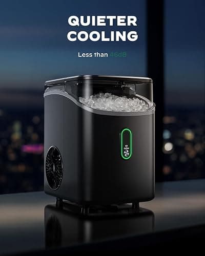 Silonn Nugget Ice Maker Countertop, Pebble Ice Maker with Soft Chewable Ice, One-Click Operation Ice Machine with Self-Cleaning, 33lbs/24H for Home,Kitchen,Office thumbnail 7