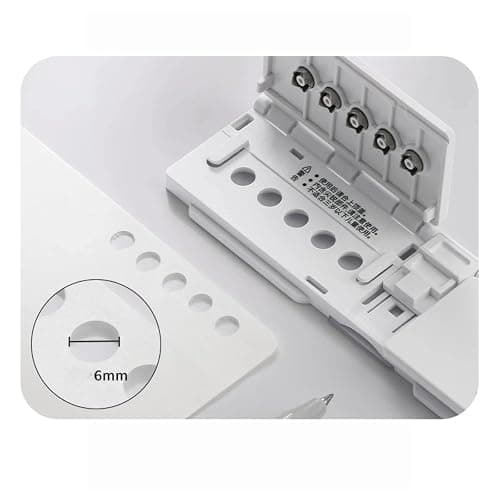 8-Hole Paper Punch, Compact Manual Lever Puncher for Binder Sheets and Planner Refills, Portable Desk Hole Punch thumbnail 8