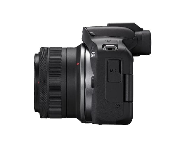 Canon EOS R50 Mirrorless Camera with RF-S18-45mm F4.5-6.3 is STM & RF-S55-210mm F5-7.1 is STM Lenses, 24.2 Megapixel CMOS (APS-C) Sensor, 4K Video, Content Creator Vlogging Camera, RF Mount, Black thumbnail 3