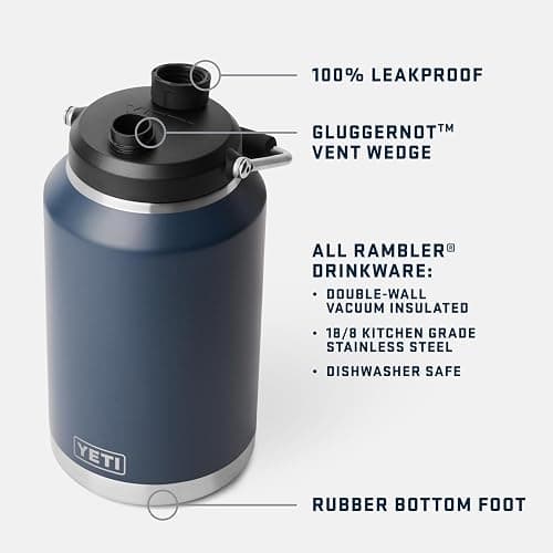 YETI Rambler Gallon Jug 2.0, Vacuum Insulated, Leakproof, Stainless Steel with MagCap, Wetlands Camo thumbnail 4
