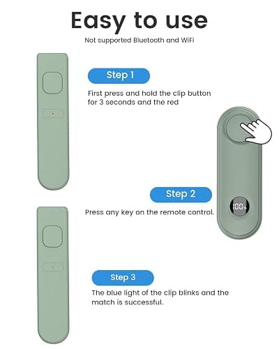 RF Remote Control Page Turner for Kindle Paperwhite Scribe Oasis Accessories, Clicker Page Turner for iPhone,Tablets Reading Camera Video Record Remote Triggers,Agave Green thumbnail 4