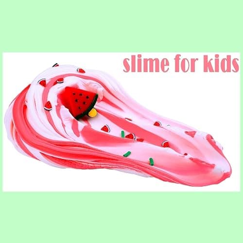 Red Watermelon Butter Slime for Kids, Funny Two-Toned Cake Butter Slimes, Super Soft Sludge Toy, DIY Slime Party Favors for Girls Boys, Stress Relieve Toy (200ML) thumbnail 5