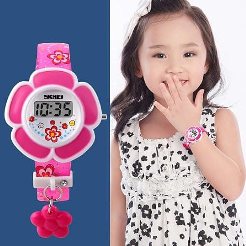Kids Watch Girl Flower Shape Watch Novelty Cartoon Digital Watch 1144 thumbnail 3