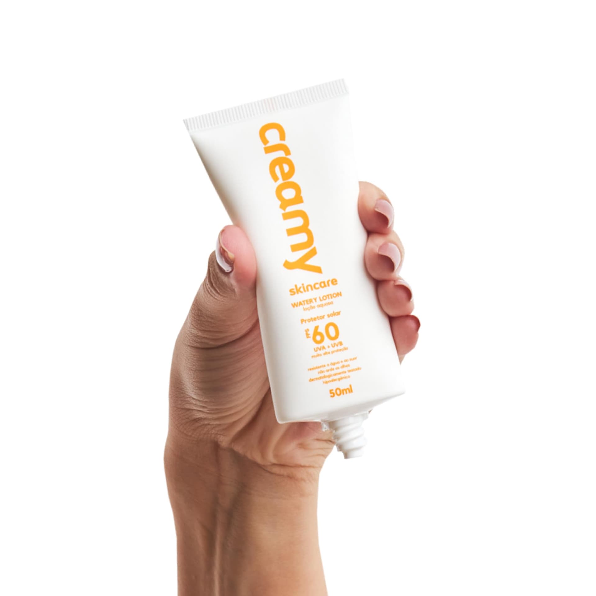 Creamy Skincare Protetor Solar 50g | FPS 60, Watery Lotion, Toque Seco, Efeito Matte, Rápida Absorção, Resistente à Agua e Suor | Fórmula Inodora, Todos os Tipos de Pele thumbnail 2