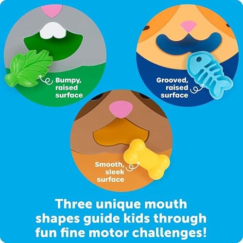 Learning Resources Fine Motor Feeding Friends - Fine Motor Toys for Toddlers, Counting Skills, Color and Shape Sorting, Matching Skills, Montessori Activities, Birthday Gift for Boys and Girls thumbnail 2