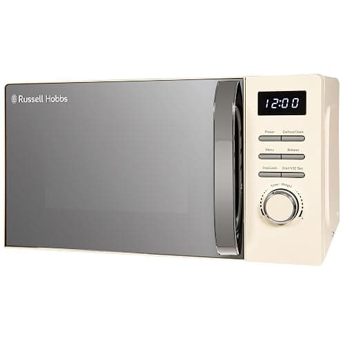 Russell Hobbs Digital Microwave 20L 800W in Cream with 5 Power Levels, Pull Handle Door & Button Control, Clock & Timer, Automatic Defrost, Easy Clean, 8 Auto Cook Menus RHMD818C thumbnail 8